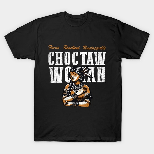 Proud Choctaw Woman T-Shirt by Depot33